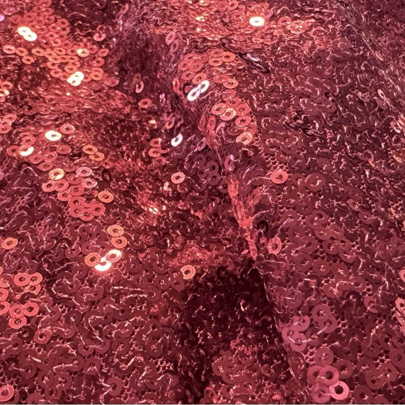 Lane Bryant Dark Pink Sequins Stretch Knee Length Skirt, 26 - Picture 5 of 5